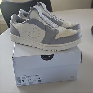 Jordan 1 Retro Low Slip "Atmosphere Grey/Pale Ivory" Women's Shoe